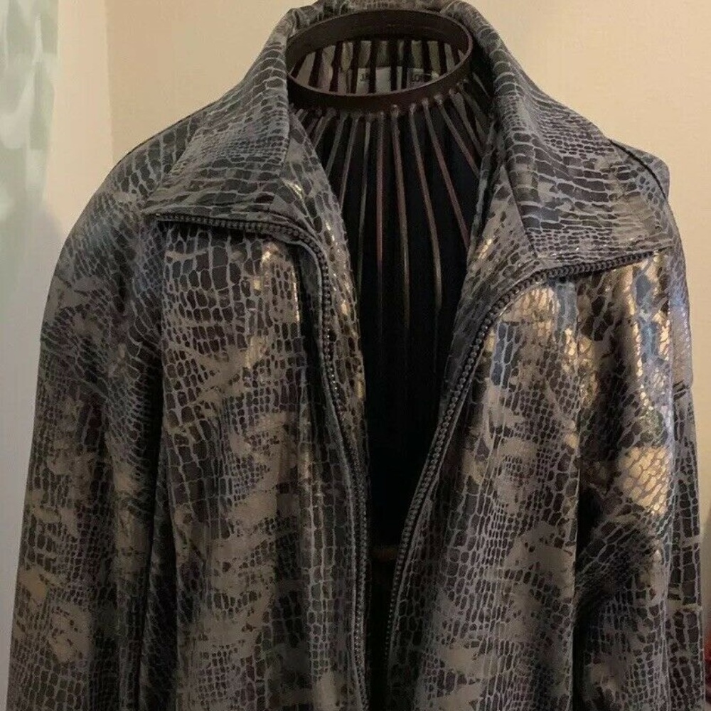 VINTAGE 80's Metallic Snake Print Jackets Galore J